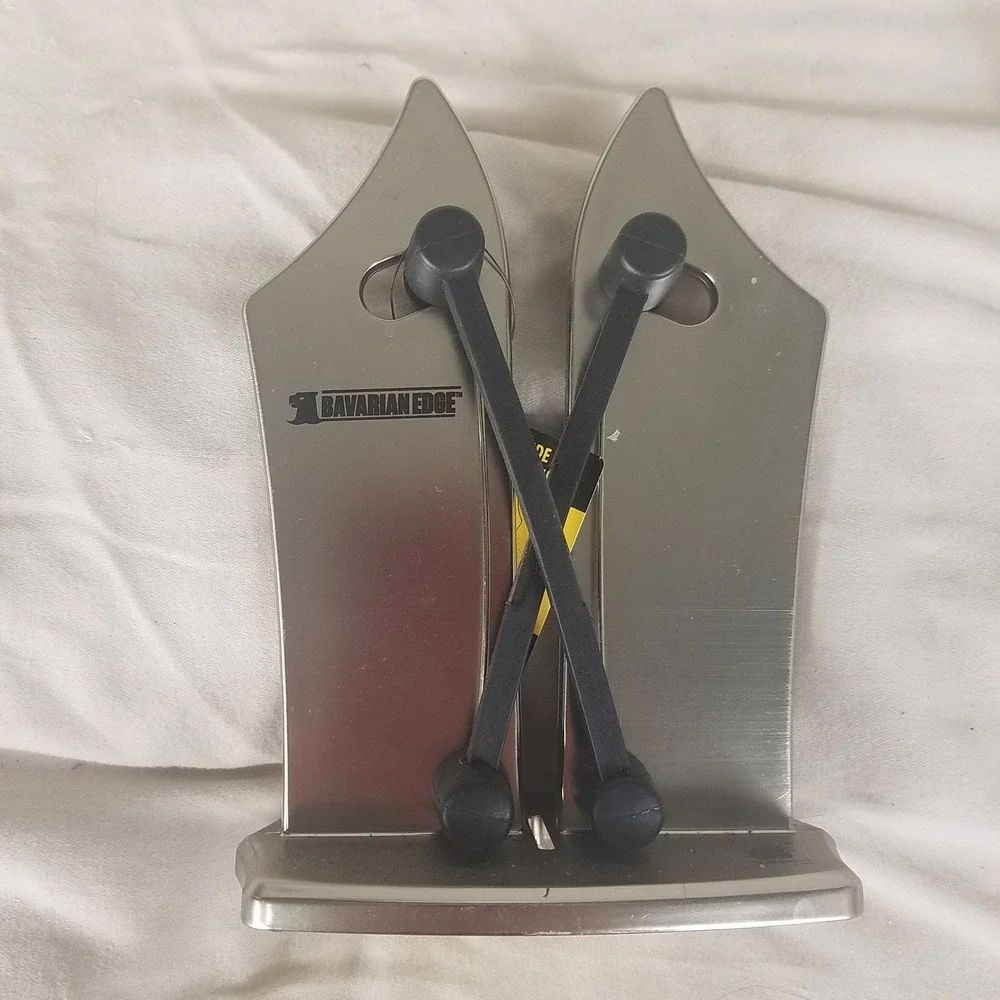 Bavarian Edge Knife Sharpener Unisex OS Silver Excellent Tungsten Carbide Dual